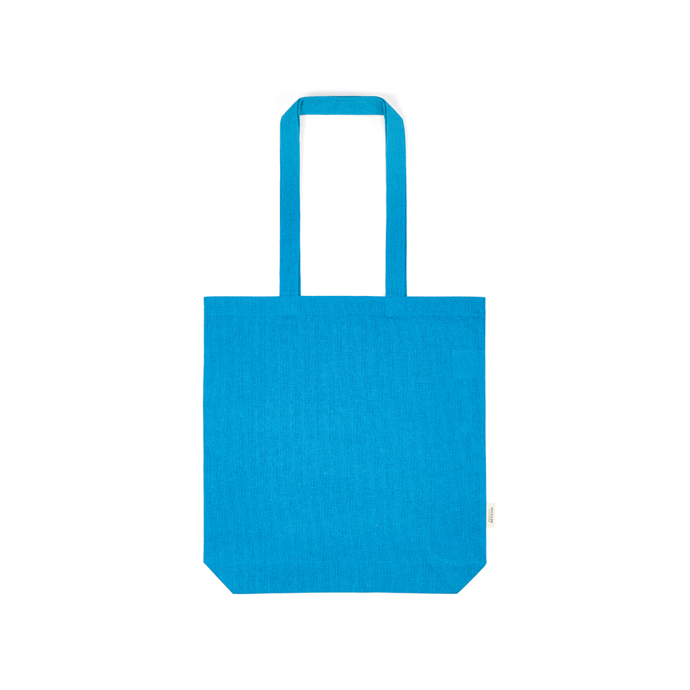 Shopping bag publicitaire coton recyclé 180g Annapurna Bleu clair